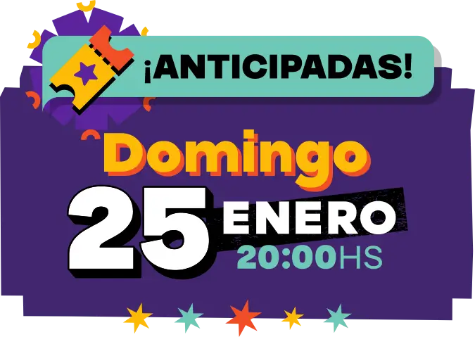 Anticipadas Domingo 25 de enero 2026
